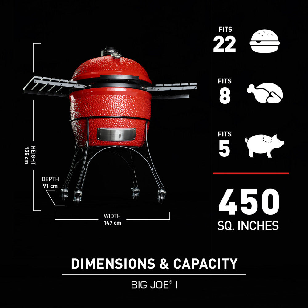 Kamado Joe Big Joe I Charcoal BBQ Grill Smoker