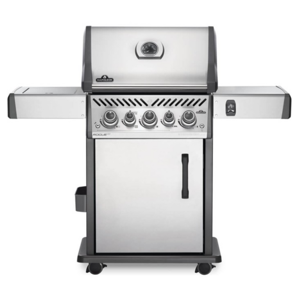Napoleon Rogue SE 425 Stainless Steel Gas BBQ RSE425RSIBPSS-1 with Infrared Side Burner & Rear Burner | Free Cover & Rotisserie