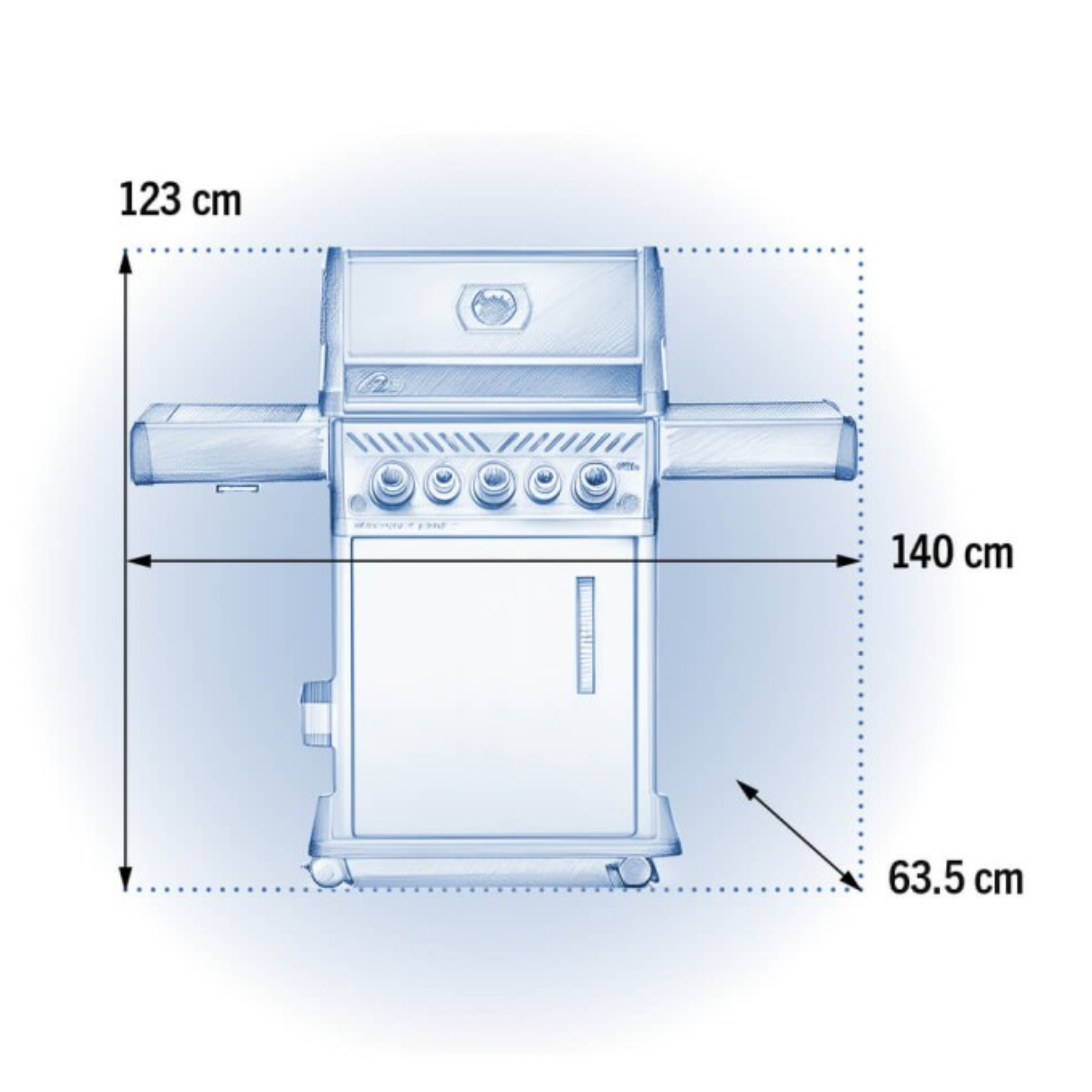 Napoleon Rogue SE 425 Stainless Steel Gas BBQ RSE425RSIBPSS-1 with Infrared Side Burner & Rear Burner | Free Cover & Rotisserie